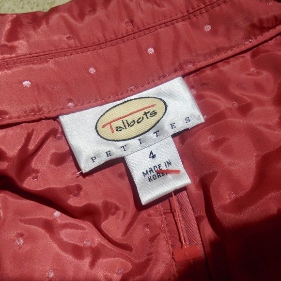 TALBOTS Lightweight Pressed Dot Quilted Jacket - Picture 3 of 8